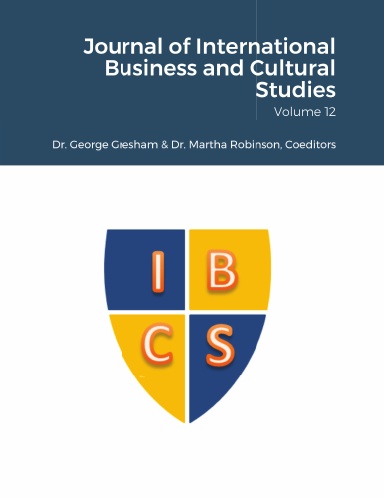 Journal of International Business and Cultural Studies - Volume 12