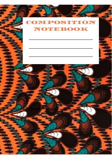 African Fabric Designed Composition Notebook