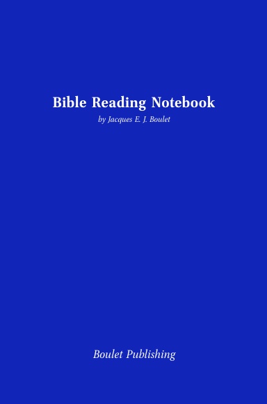 Bible Reading Notebook