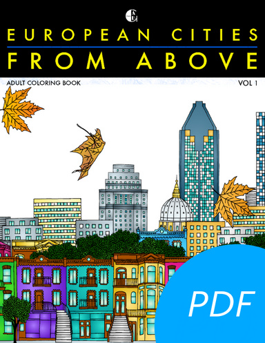European Cities From Above Coloring Book ( PDF )