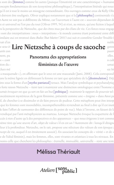 Lire Nietzsche à coups de sacoche