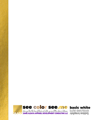 See Color See.Me Bullet E-Sketchbook for Fashion Designers | End Racism in the Fashion Industry | Basic White