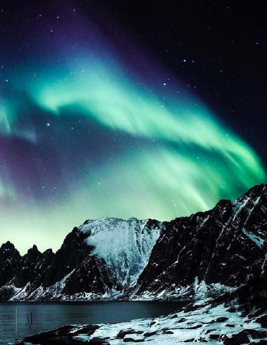 Northern Lights 8.5x11 Coil Bound Blank Notebook