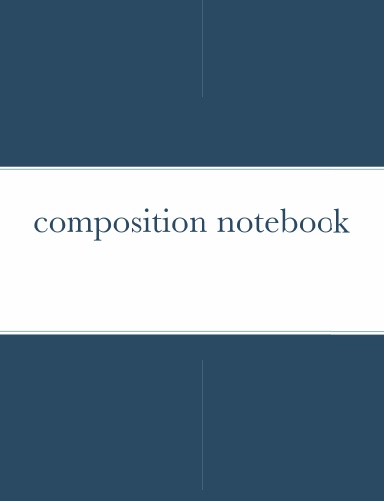 wide ruled composition notebook