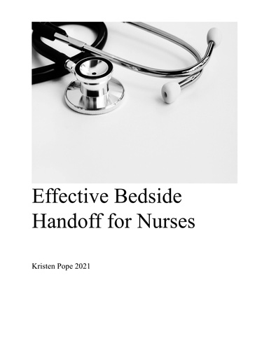 Effective bedside handoff for Nurses