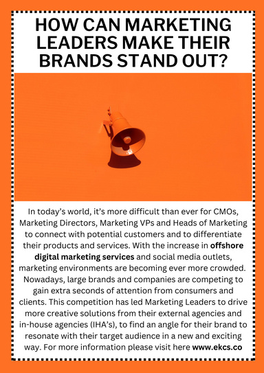 How can marketing leaders make their brands stand out?