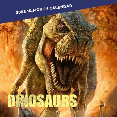 Dinosaurs calendar book 2023