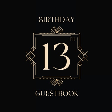 13th Birthday Guest Book