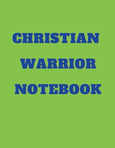 Christian Warrior Notebook Green