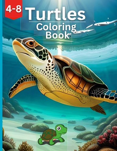 Turtle Coloring Book for Kids ages 3-5