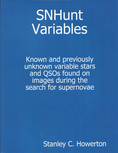 SNHunt Variables (Version 8.1)