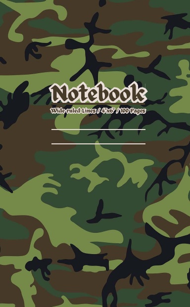 Travel & Adventure Small Pocket Notebook / Wide ruled lines / 4" x 6" / 100 Pages