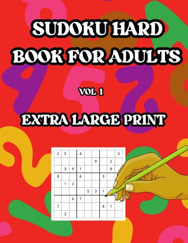 Sudoku Hard Book for Adults Vol 1