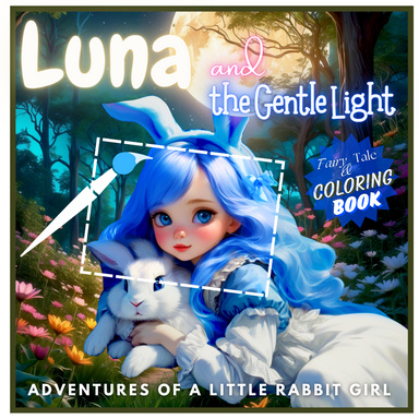Fairy Tale and Coloring Book 'Luna and the Gentle Light'