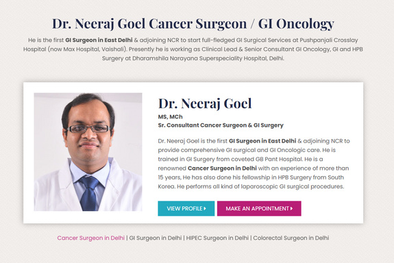 GI Surgeon in Delhi: Dr. Neeraj Goel