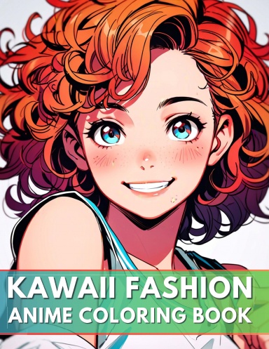 Kawaii Fashion Anime Coloring Book