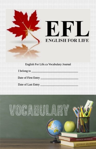 English For Life.ca Vocabulary Journal