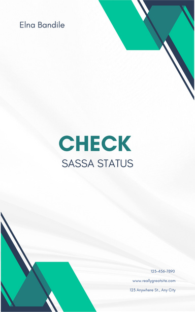 Sassa Status Check