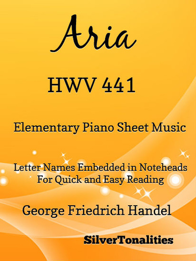 Aria HWV 441 Elementary Piano Sheet Music