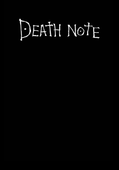 DEATH NOTE Notebook 7x10 inches