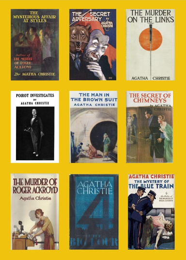 AGATHA CHRISTIE SERIES. Nine of her earliest books.