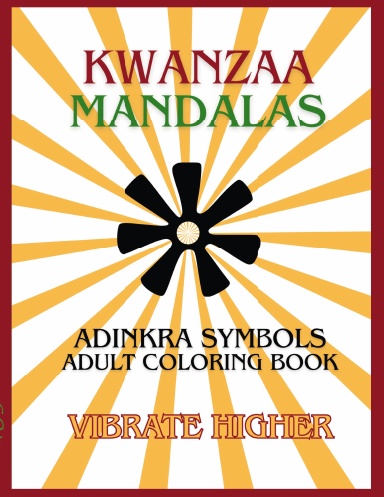 Kwanzaa Mandala Adinkra Symbols Adult Coloring Book