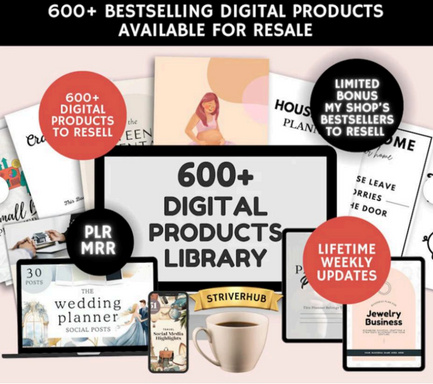 Premium Package: 6,000+ Digital Products with Resale Rights – Unlimited Profit