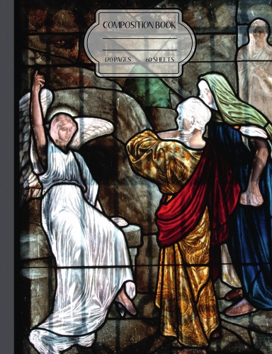 Stained Glass Angel Composition Notebook