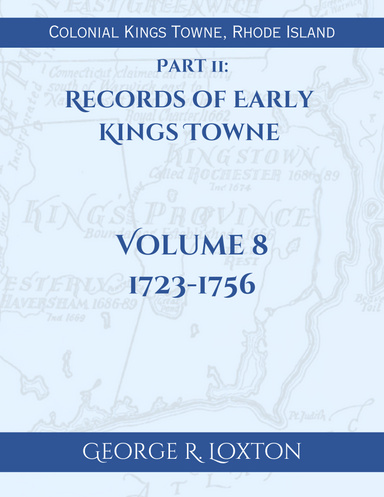 Records of Early Kings Towne, volume 8 (Ebook)