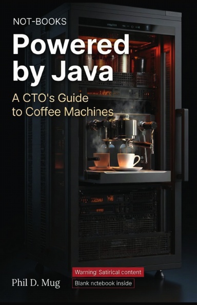 Not-Books: Powered by Java By Phil D. Mug - A CTO's Guide to Coffee Machines | Funny Programmer & Developer Gift | Coding Humor 160 Page Wide Ruled Notebook