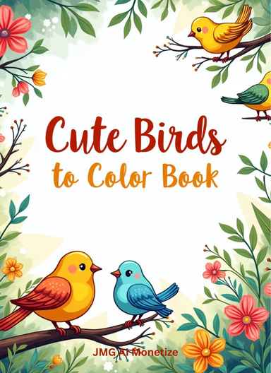 Cute Birds to Color Book