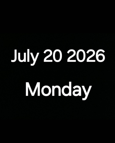 July 20 2026 Monday