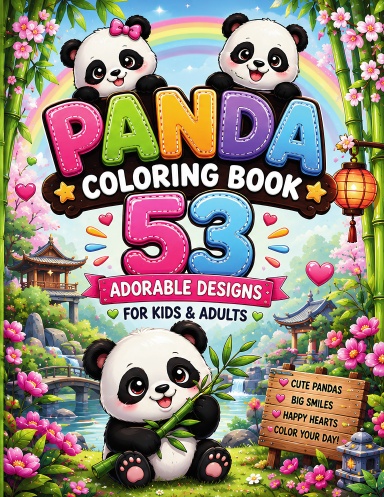 Panda Adventures Colouring Book