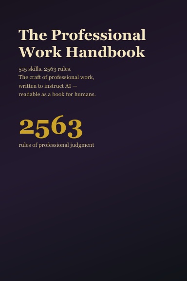The Professional Work Handbook