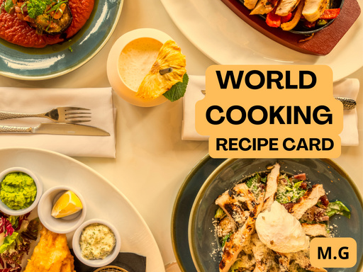 world cooking recipe card
