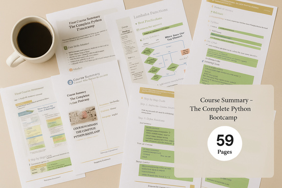 Course Summary – The Complete Python Bootcamp