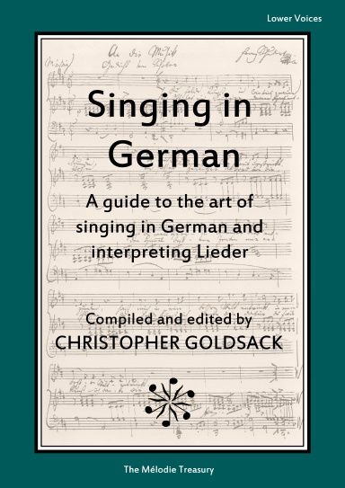 Singing in German - lower voices (coil bound)