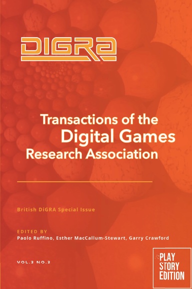 ToDiGRA: British DiGRA Special Issue, Vol.3, No.3