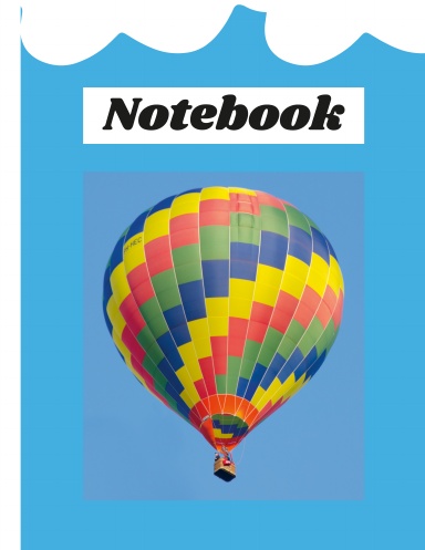 Colorful balloon notebook