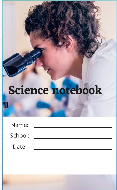 science notebook for young scientist