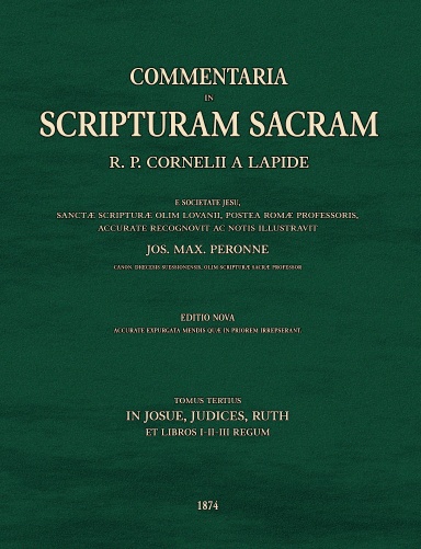 Commentaria in Scripturam Sacram T3, in Josue, Judices, Ruth, libros I-II-III Regum