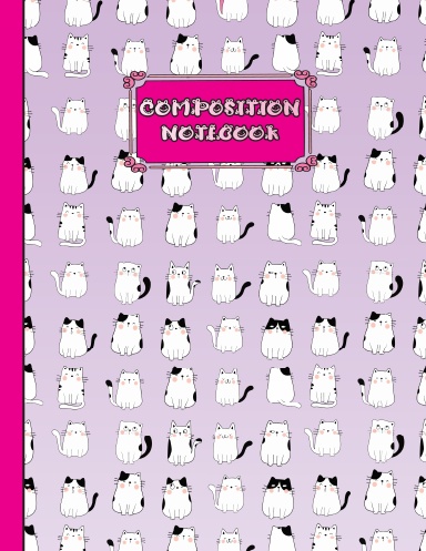 Cat Lover’s 8.5x11 Composition Notebook vol.6
