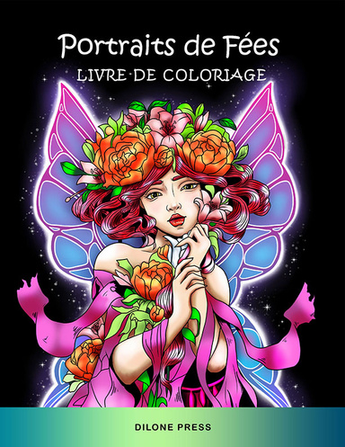 Portraits de Fées Livre de Coloriage