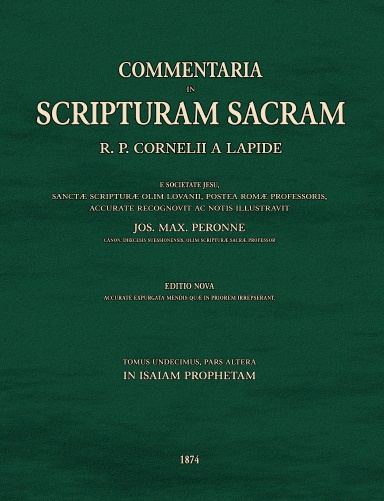 Commentaria in Scripturam Sacram T11B, in Isaiam prophetam