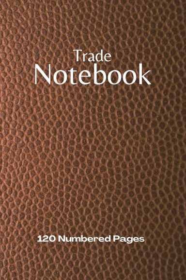 Coil Bound Trade Notebook with 120 Numbered Pages