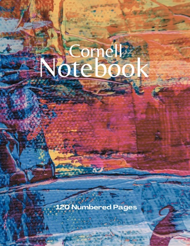 Coil Bound Cornell Notebook with 120 Numbered Pages