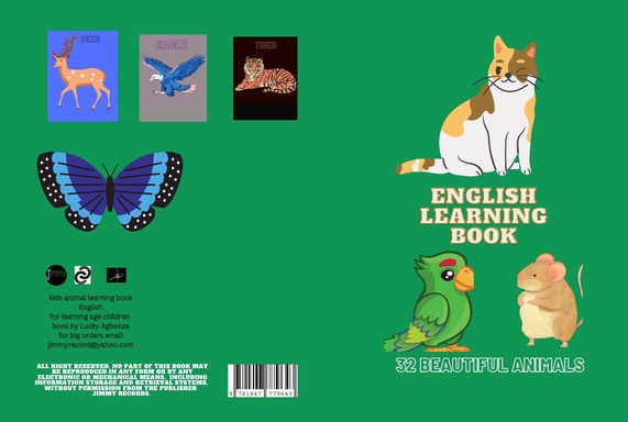 English kids learning book