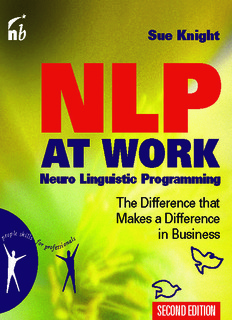 NLP At Work: The Difference that Makes the Difference in Business