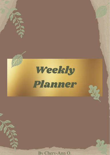 Weekly planner