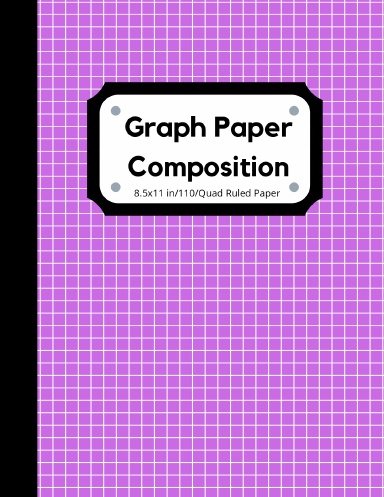 Graph Paper Notebook 4x4 Quad Ruled Paper